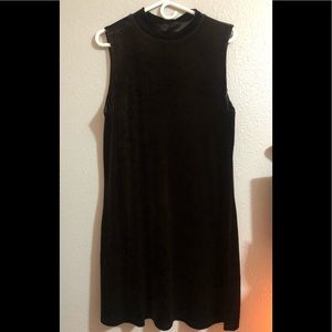 GNW Black Velvet Tank Dress - Size Large
